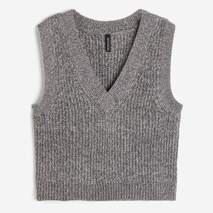 Divided Gray V-Neck Sweater Vest